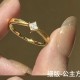 【6D镶嵌】公主方钻戒指0.5g 