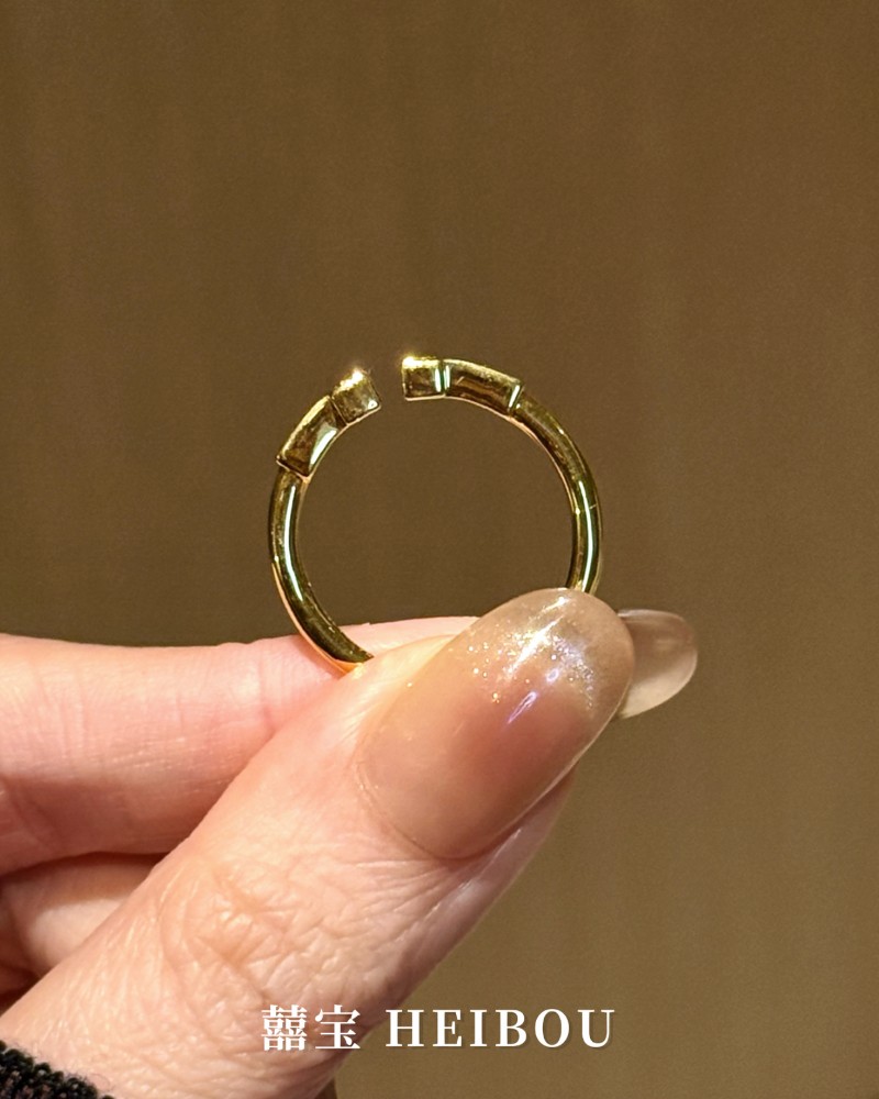 【6D镶嵌】双T戒指