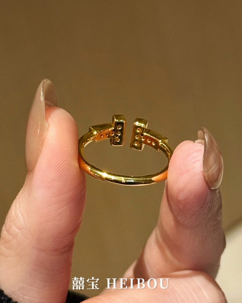 【6D镶嵌】双T戒指