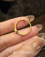 【6D镶嵌】四叶草单花戒指