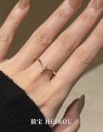 【6D镶嵌】点钻V形戒指