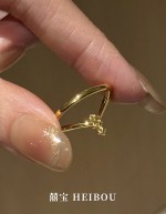 【6D镶嵌】点钻V形戒指