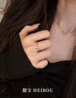 【6D镶嵌】点钻V形戒指