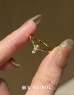 【6D镶嵌】点钻V形戒指