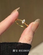 【6D镶嵌】点钻橄榄戒指