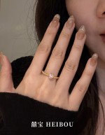 【6D镶嵌】点钻爱心戒指