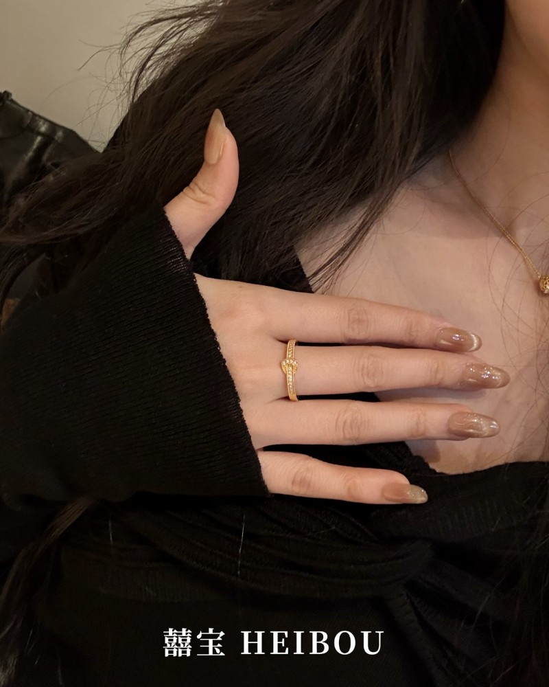 【6D镶嵌】点钻皮扣戒指