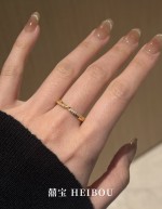 【6D镶嵌】点钻纽结戒指