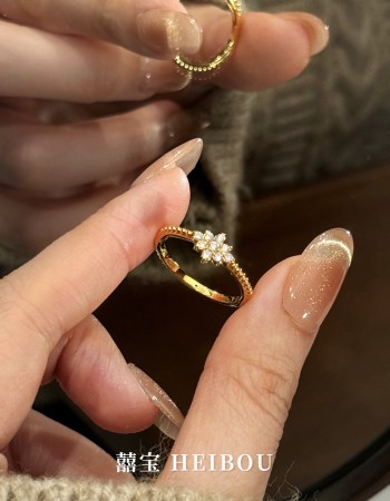 【6D镶嵌】点钻雪花-戒指