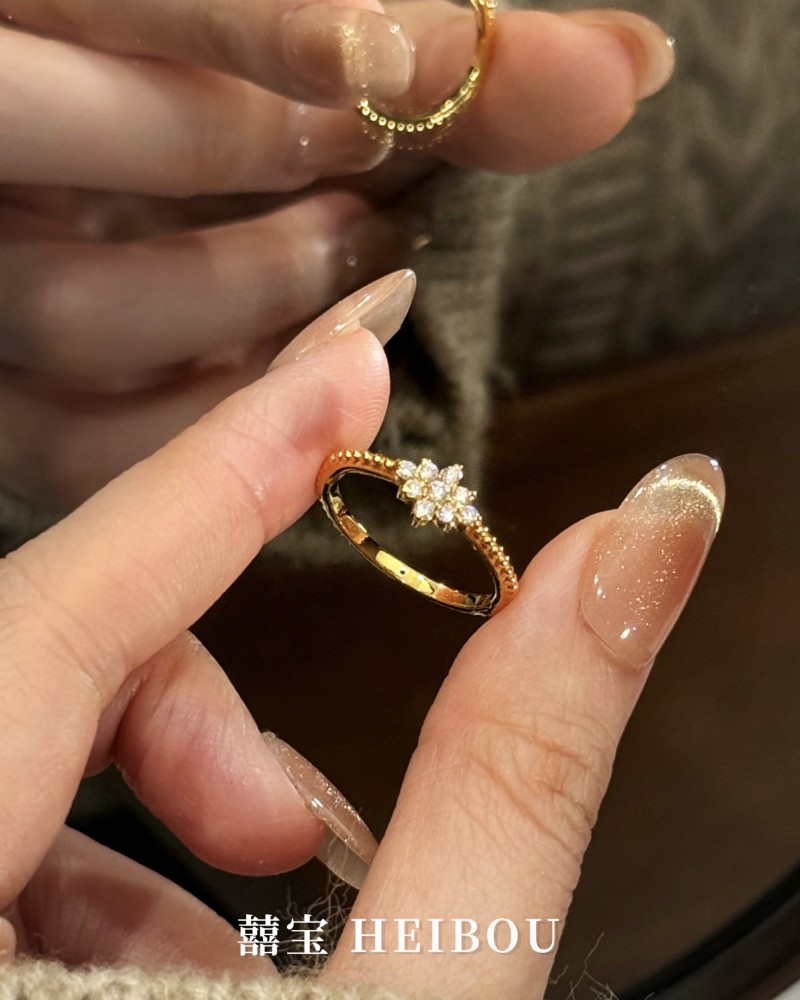 【6D镶嵌】点钻雪花-戒指