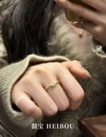 【6D镶嵌】点钻雪花-戒指