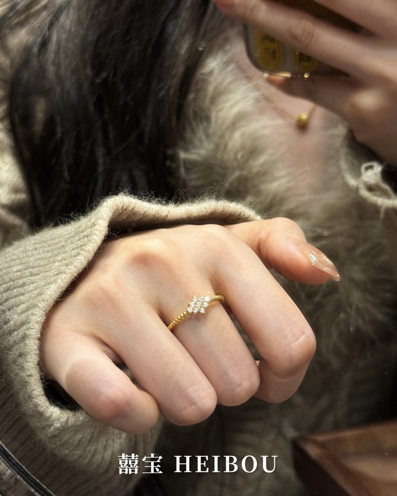 【6D镶嵌】点钻雪花-戒指