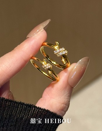 【6D镶嵌】绳结戒指