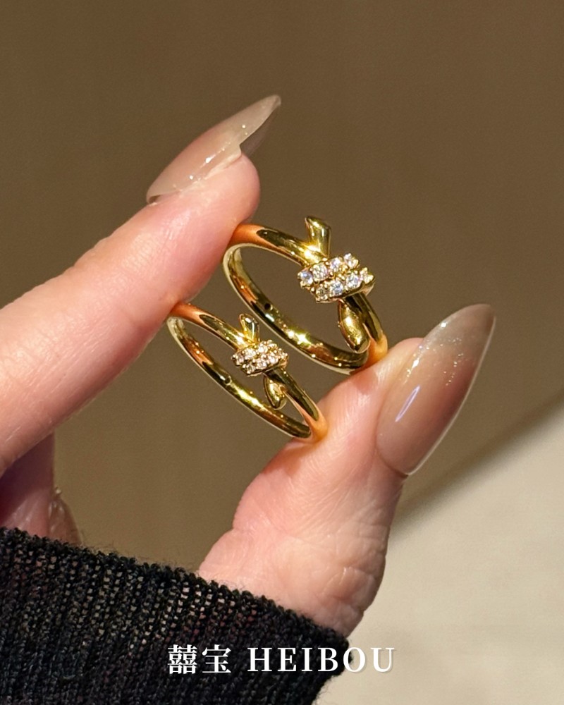 【6D镶嵌】绳结戒指