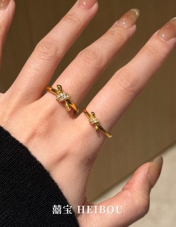 【6D镶嵌】绳结戒指