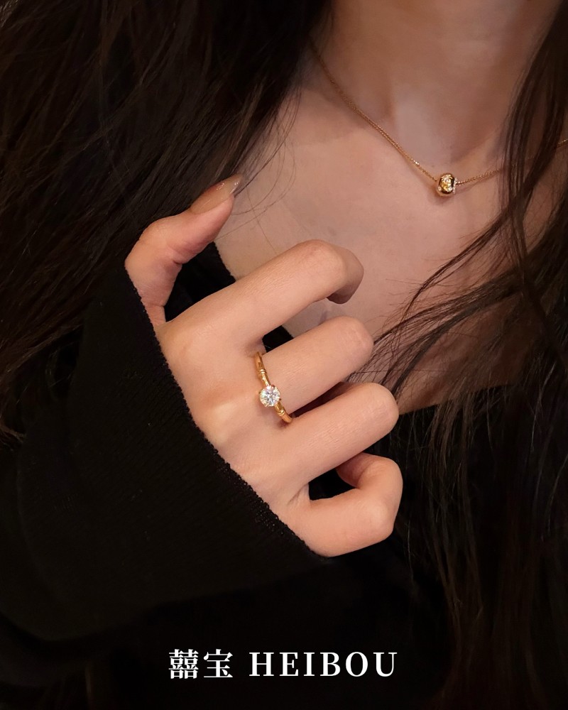 【6D镶嵌】鸽子蛋-戒指