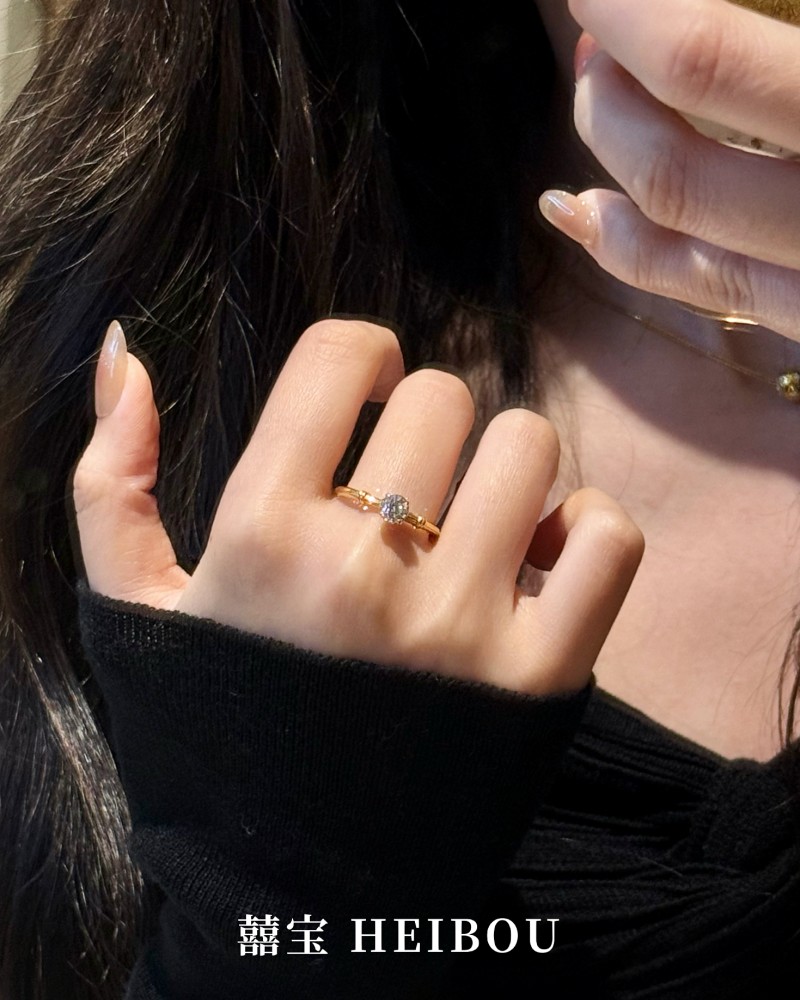 【6D镶嵌】鸽子蛋-戒指