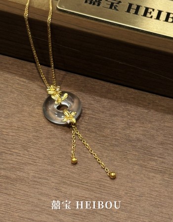 【古法实心】水沫玉桂花-吊坠