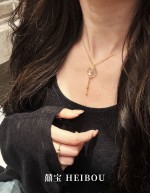 【古法实心】水沫玉桂花-吊坠