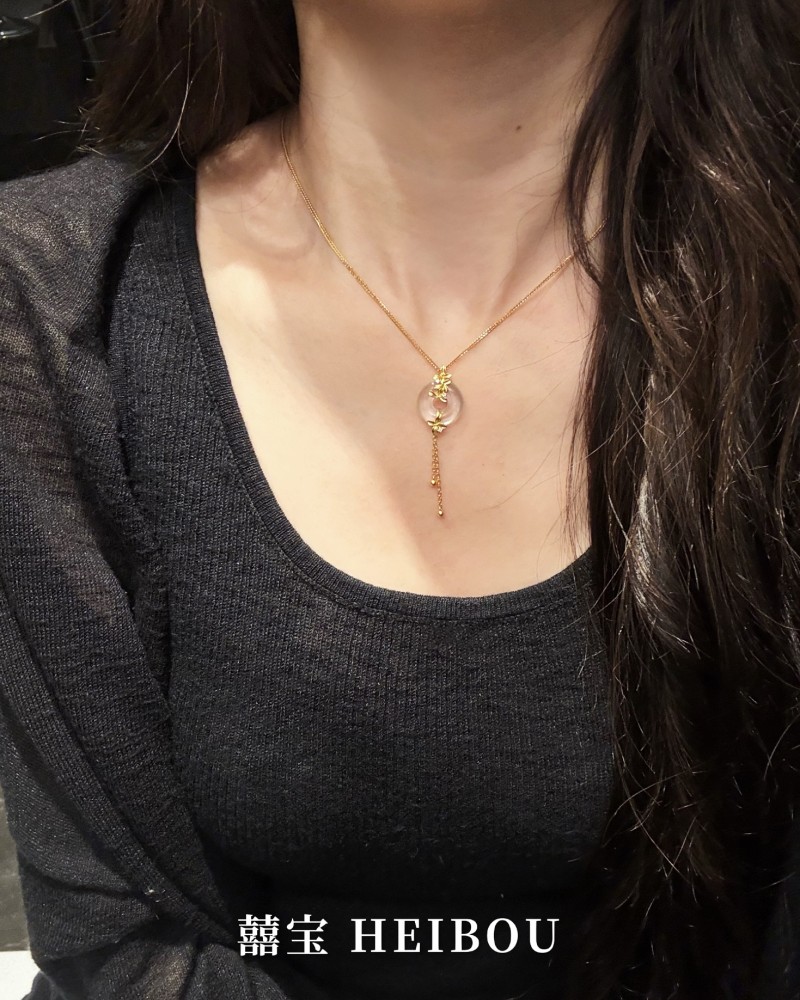 【古法实心】水沫玉桂花-吊坠