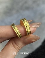 【古法实心】祥云葫芦-对戒