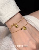 【微硬金】蜡笔小新小白双面吊坠
