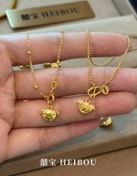 【微硬金】蜡笔小新小白双面吊坠