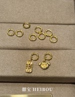 【微硬金】卷草纹吊坠环（洞口5mm）