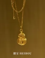 【无氢5D】吉祥花丝葫芦-吊坠