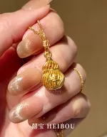 【无氢5D】吉祥花丝葫芦-吊坠