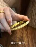 【无氢5D】拉丝四叶草-手镯