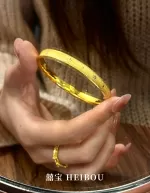 【无氢5D】拉丝四叶草-手镯