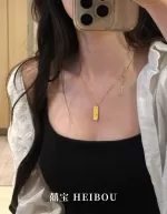 【无氢5D】碎碎冰吉言金牌-吊坠