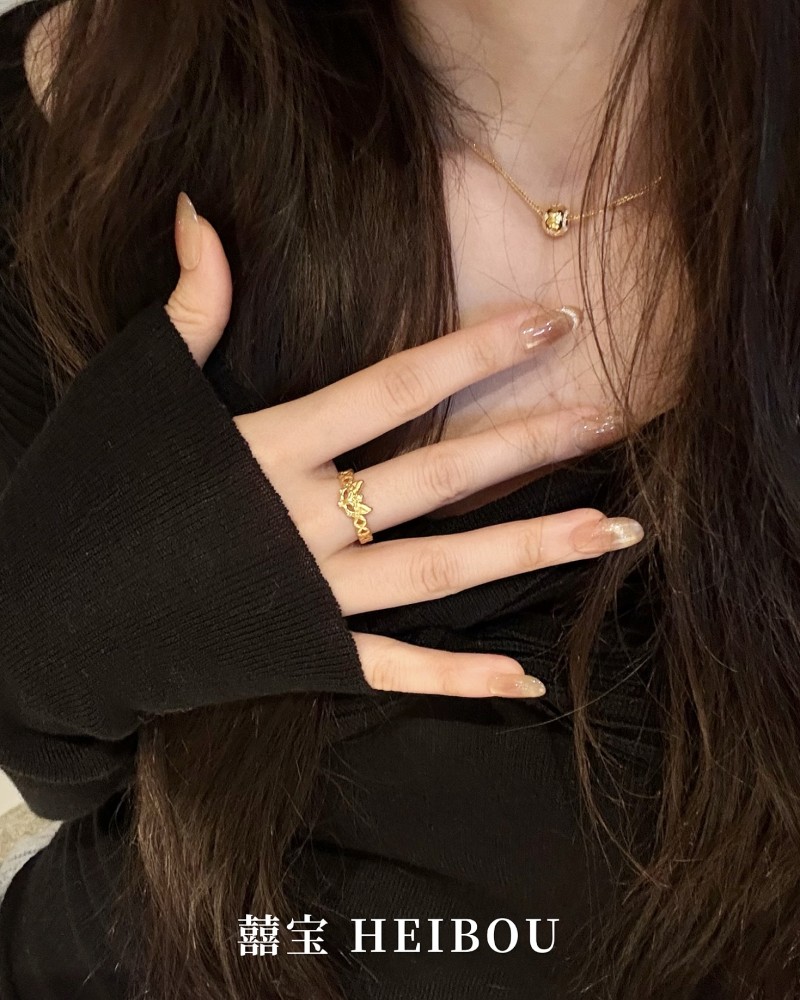 【无氢5D】铜钱狐面戒指