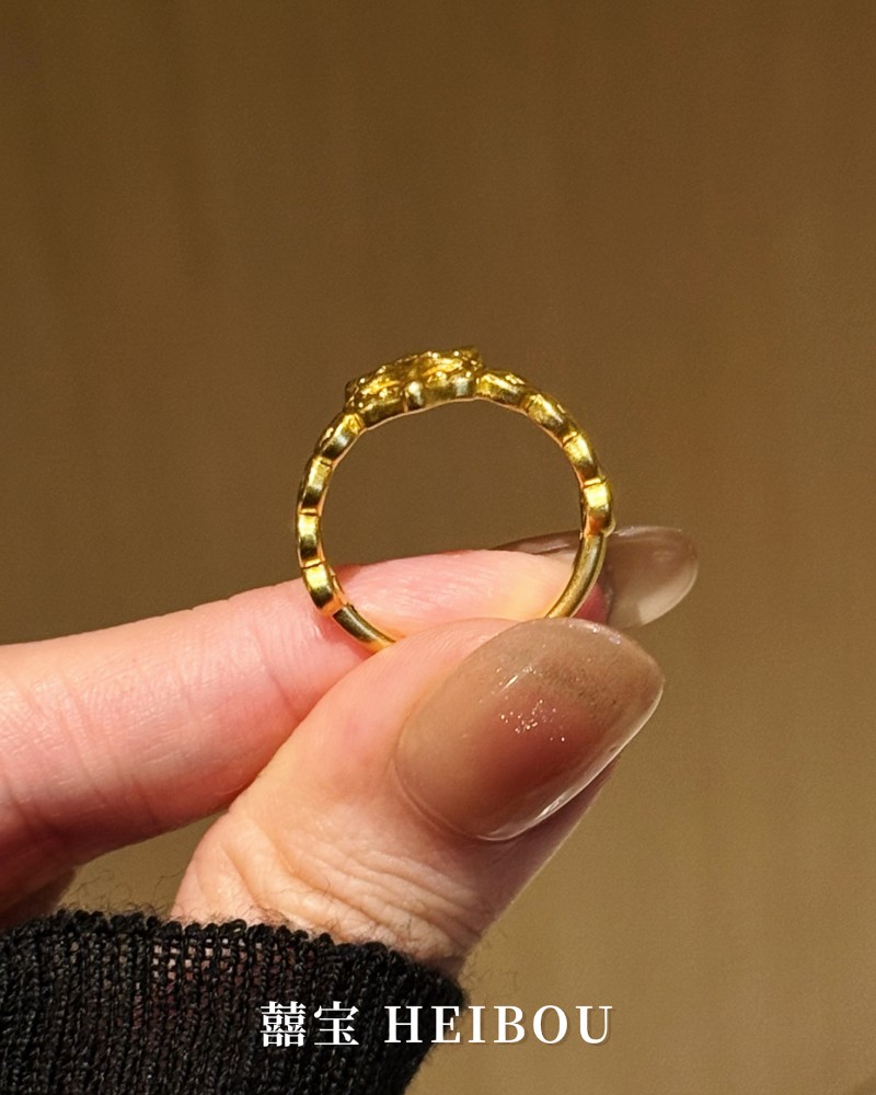 【无氢5D】铜钱狐面戒指