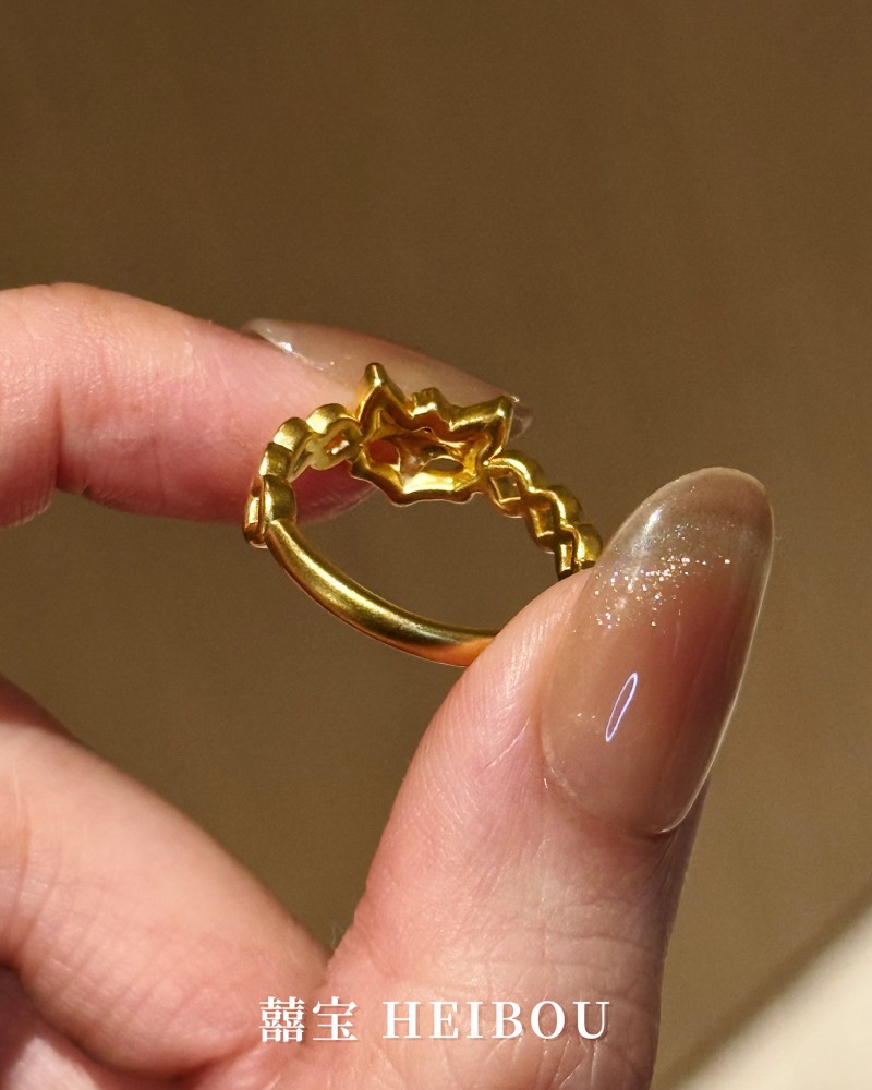 【无氢5D】铜钱狐面戒指