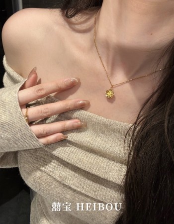 【无氢款】玫瑰花-吊坠