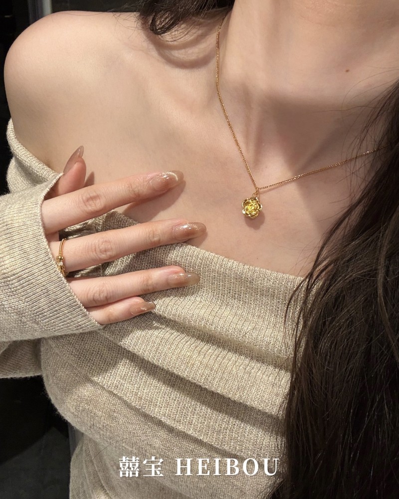 【无氢款】玫瑰花-吊坠