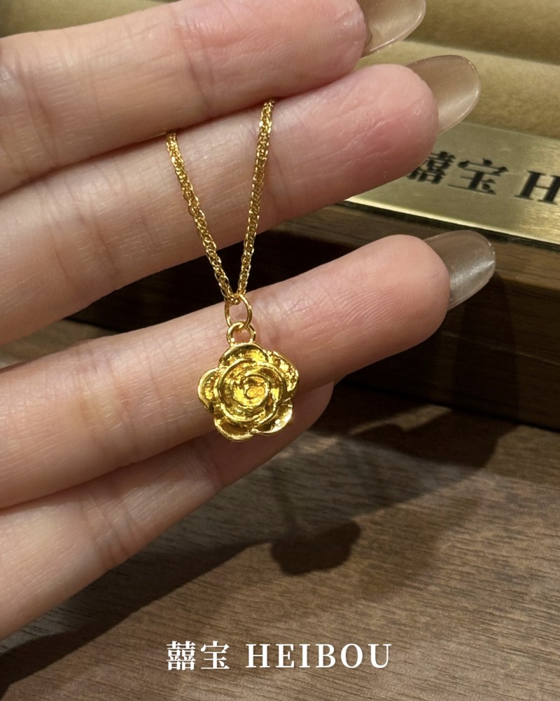 【无氢款】玫瑰花-吊坠