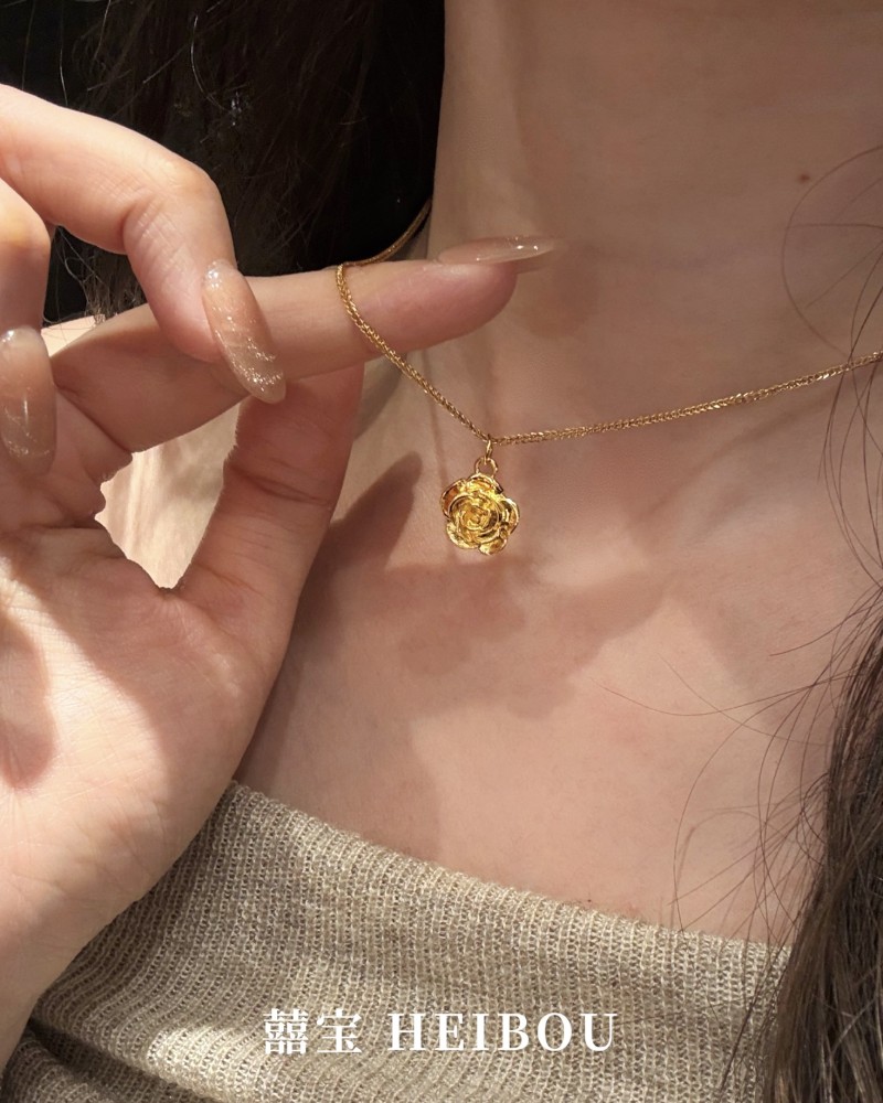 【无氢款】玫瑰花-吊坠