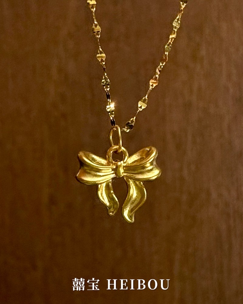 【无氢款】蝴蝶结-吊坠2