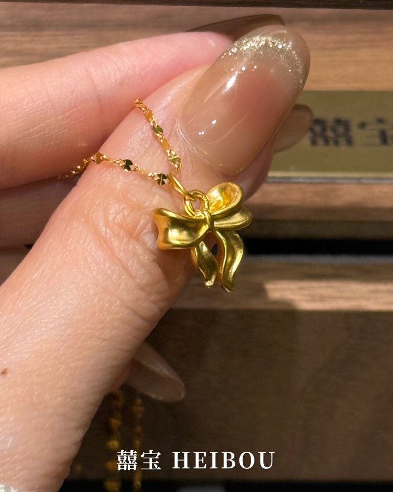 【无氢款】蝴蝶结-吊坠2