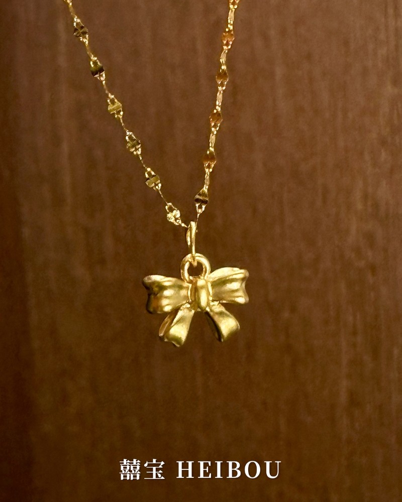 【无氢款】蝴蝶结-吊坠3