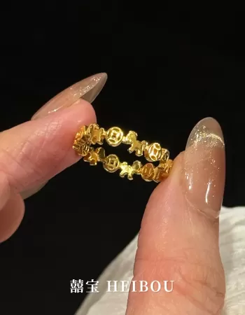 【马年爆款】金币小马戒指