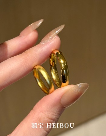 【无氢5D】光面/古法泥鳅背-戒指