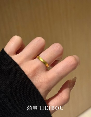 【无氢5D】光面/古法泥鳅背-戒指