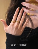 【无氢5D】光面/古法泥鳅背-戒指