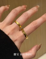 【无氢5D】光面/古法泥鳅背-戒指