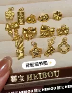 【无氢工艺】蝴蝶结/锦鲤/四叶草-项链吊坠