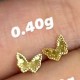 鱼鳞蝴蝶耳钉【金克重0.4g+-】 